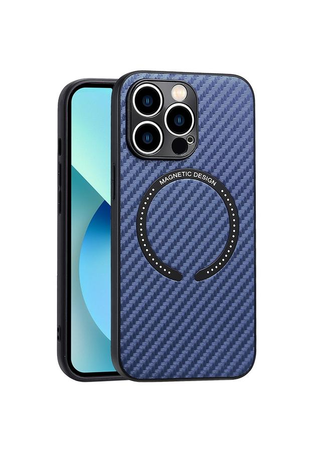 S-TOP Case For iPhone 12 Pro Max Carbon Fiber Texture MagSafe Magnetic Phone Case - Image 1