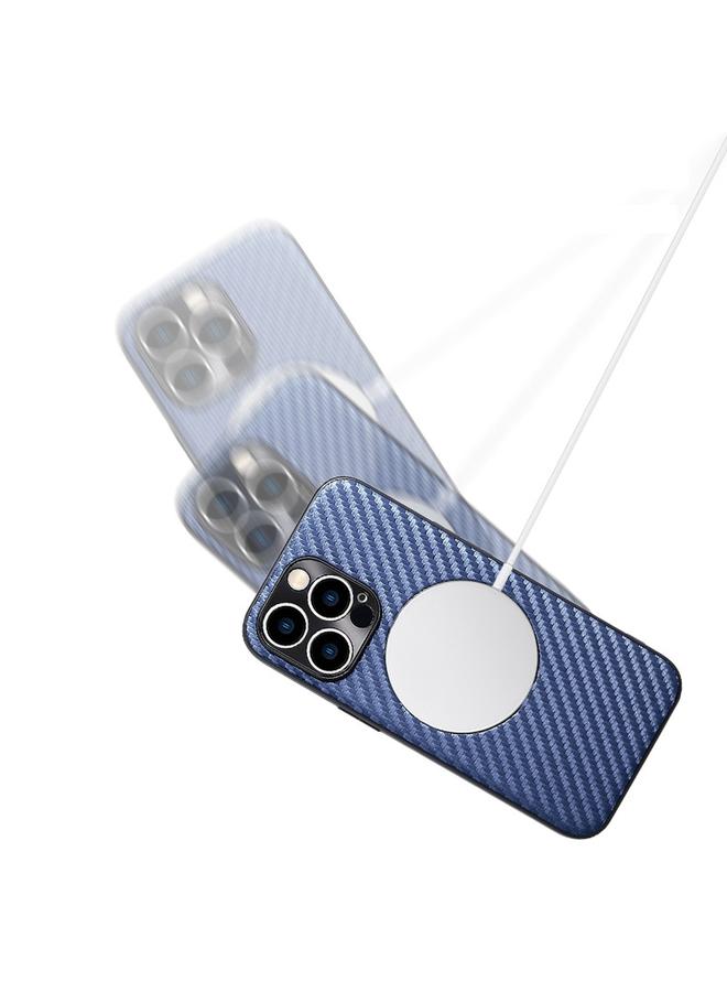 S-TOP Case For iPhone 12 Pro Max Carbon Fiber Texture MagSafe Magnetic Phone Case - Image 2