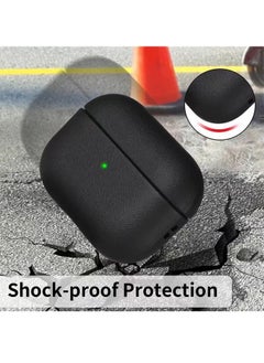 Rock Pow AirPods Pro 2  with Leather Silicone Case Front LED Light  Visible Compatible with AirPods Pro 2nd Generation Black  - Image 4