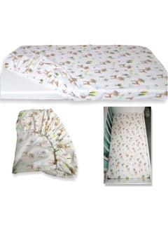 Bebek Özel Baby Special 100% Cotton Baby and Kids Elastic Sheet Karaca Patterned 70 x 140 cm  - Image 3