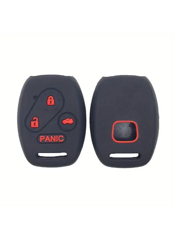 Rose Red Silicone Key Cover Compatible with 7th 8th Generation Accord Fit CR V Civic - Image 3