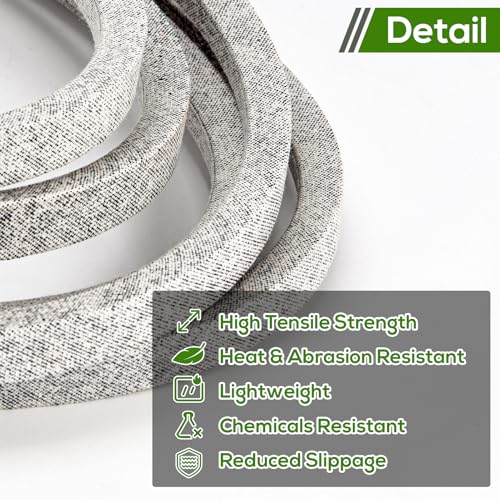 RGQSUN 42 inch Lawn Mower Deck Belt Compatible with John Deere GX20072 GY20570,Deck Drive Belt Compatible with L 100 130 1742 D100 D110 D120 D130 X110 X125 X145 E100 E110 E120 - Image 3