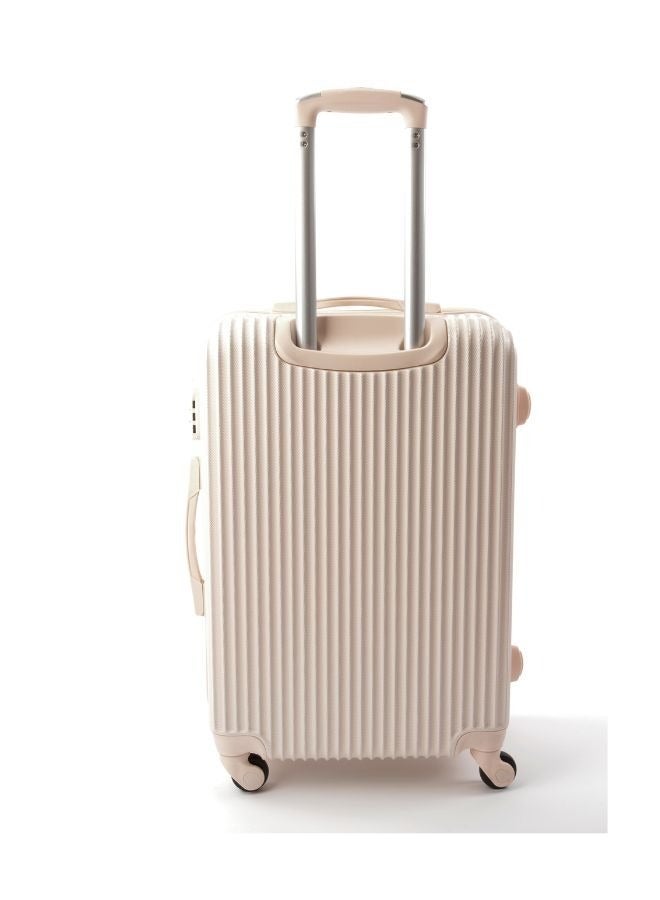 ليمرا طقم شنط سفر مكون من 5 حقائب أمتعة بـ 4 عجلات بتصميم حديث بيج - Image 3