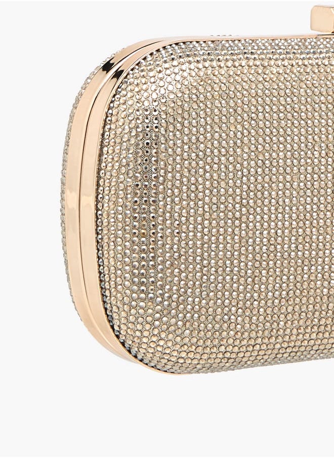 Flora Bella By Shoexpress - Women Studded Clutch with Chain Strap and Flap Closure - Image 1