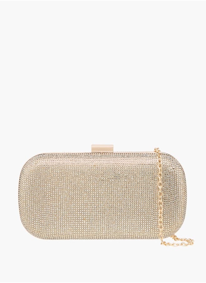 Flora Bella By Shoexpress - Women Studded Clutch with Chain Strap and Flap Closure - Image 1