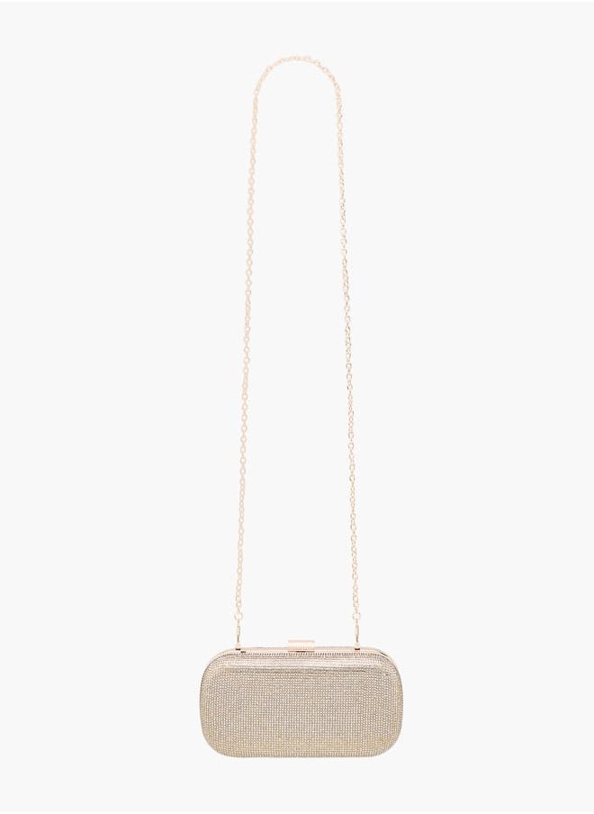 Flora Bella By Shoexpress - Women Studded Clutch with Chain Strap and Flap Closure - Image 1