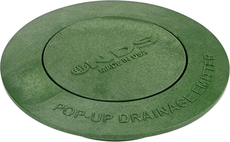 NDS 420C Pop-Up Drainage Emitter, fits 3-Inch and 4-Inch Sewer and Drain Fittings, Works with Drainage Systems Including Catch Basins and Channel Drains, Green - Image 1