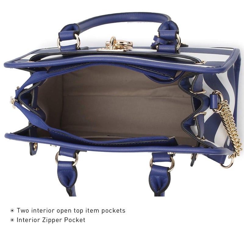 DASEIN Women Designer Handbags and Purses Ladies Satchel Bags Shoulder Bags Top Handle Bags w/Matching Wallet - Image 5