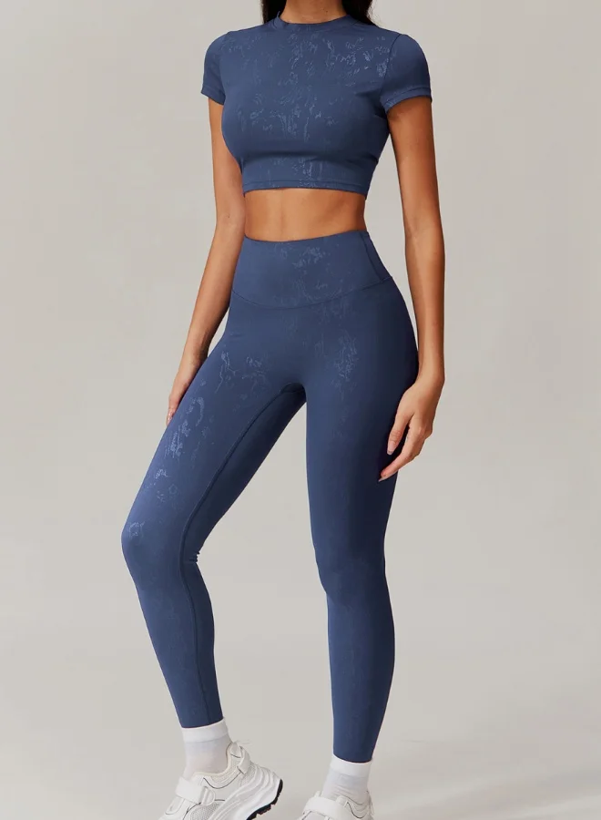 KAWN.YOGA Womens Crop Top Short Sleeves