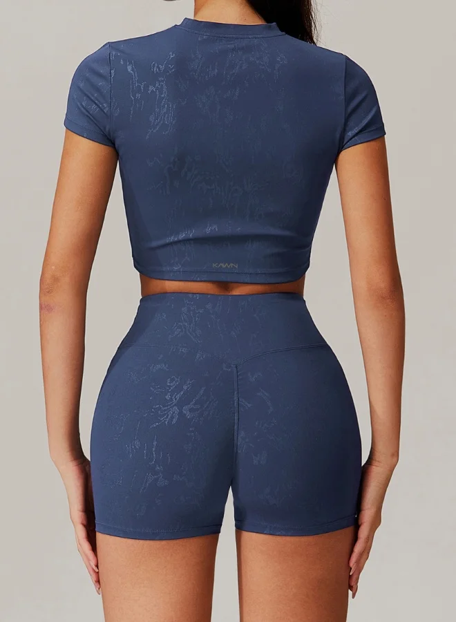 KAWN.YOGA Womens Crop Top Short Sleeves