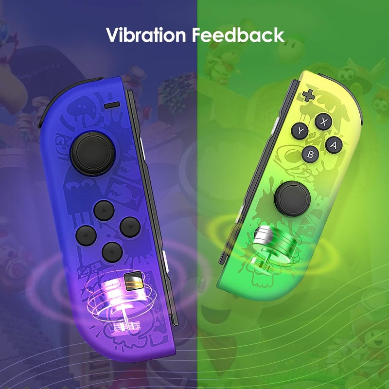 MAKINGTEC Joy Cons Wireless Controller for Switch, L/R Controllers Replacement Compatible with Switch/Lite/OLED, Joystick with Wake-up/Screenshot/Dual Vibration/Motion Control Function (Blue) - Image 2