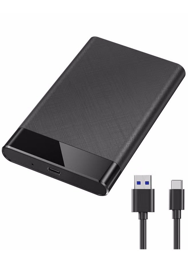 2.5'' External Hard Drive Enclosure, 6Gbps USB C 3.1 Gen 2 to SATA III Tool-Free External Hard Drive Case for 7mm/9.5mm 2.5 inch SSD HDD with UASP, Compatible with WD Toshiba Samsung PS4 Xbox - Image 1