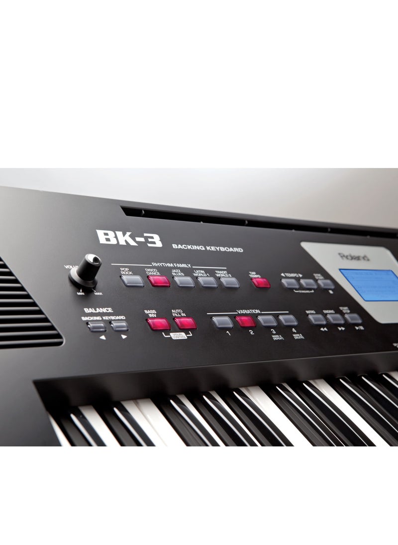 Roland - Roland BK-3 61-Key Backing Keyboard (Black) - Image 1