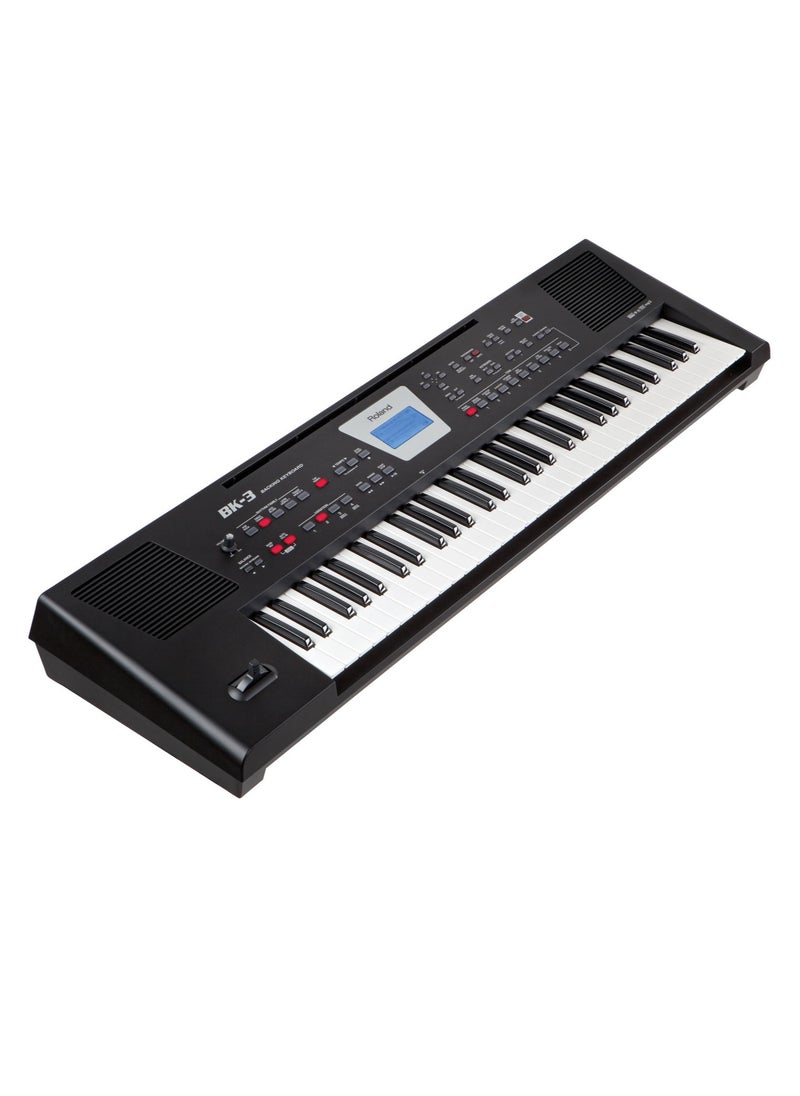 Roland Roland BK-3 61-Key Backing Keyboard (Black)  - Image 3