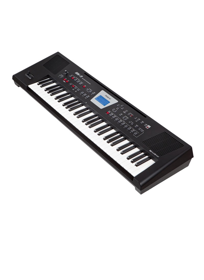 Roland Roland BK-3 61-Key Backing Keyboard (Black)  - Image 2