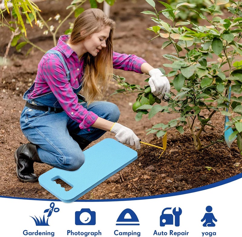 Riakrum 20 Pcs Garden Kneeling Pad Garden Knee Pads Thick Foam Knee Mat Waterproof Knee Cushions for Kneeling Multi Functional Kneeler for Praying, Gardening, Baby Bath, Yoga, 15.4 x 6.7 Inch (Blue) - Image 4