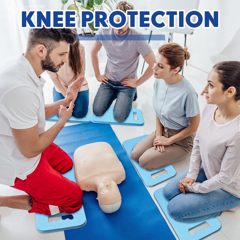 Riakrum 20 Pcs Garden Kneeling Pad Garden Knee Pads Thick Foam Knee Mat Waterproof Knee Cushions for Kneeling Multi Functional Kneeler for Praying, Gardening, Baby Bath, Yoga, 15.4 x 6.7 Inch (Blue) - Image 5