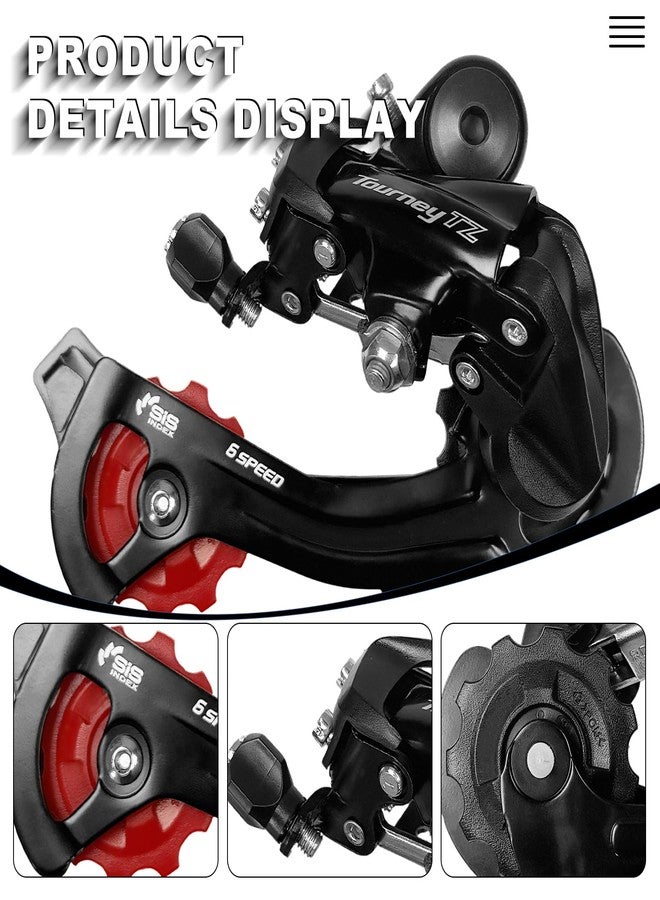 Relwears Bike Rear Derailleur RD-TZ500 6/7 Speed Derailleur Direct Mount Derailleur for Mountain Bike Road Bike - Image 4