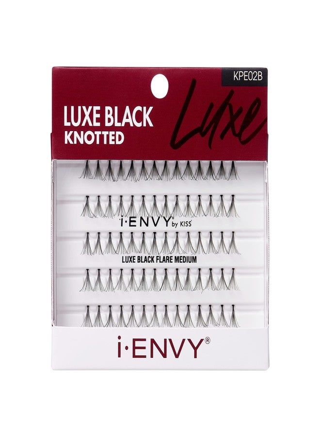 i.Envy KISS iENVY Individual Lashes Luxe Black Flare Knotted Lashes 70PCS Medium Individual Lashes (2 PACK) - Image 5