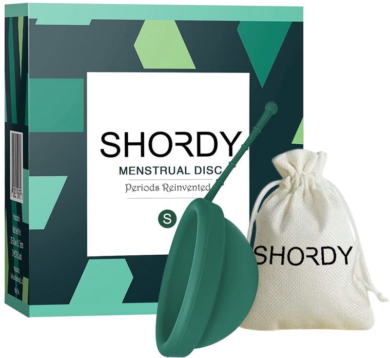 SHORDY SHORDY Reusable Menstrual Disc Small 100 MedicalGrade Silicone Flexible LeakFree Period Disc Eco Friendly Feminine Hygiene Care Tampons Pads Cups Alternative Green 