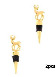 Wine Bottle Stoppers Wine Stoppers for Freshness Silicone Deer Shaped Wine Stoppers for Wine Bottles 2-Piece Set