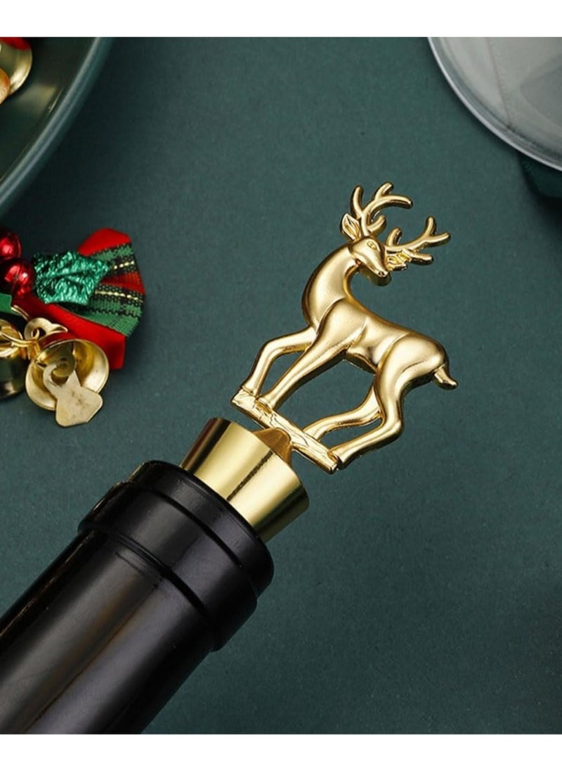 Generic - Wine Bottle Stoppers Wine Stoppers for Freshness Silicone Deer Shaped Wine Stoppers for Wine Bottles 2-Piece Set - Image 1