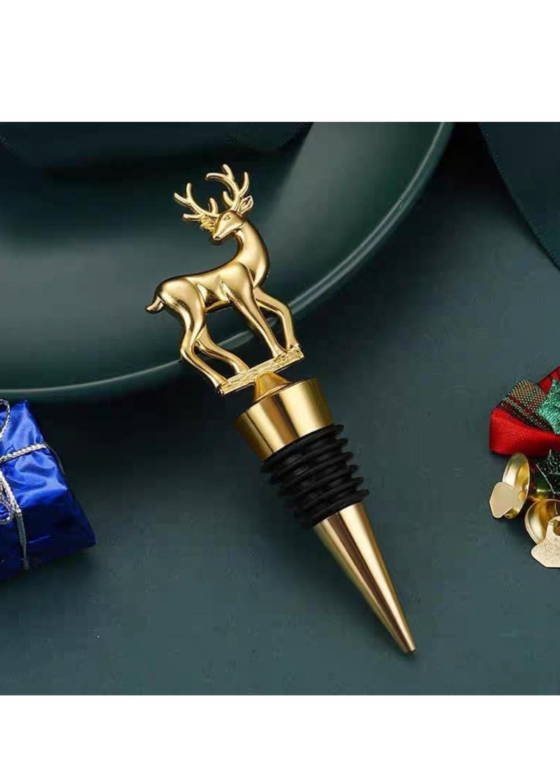 Generic - Wine Bottle Stoppers Wine Stoppers for Freshness Silicone Deer Shaped Wine Stoppers for Wine Bottles 2-Piece Set - Image 1