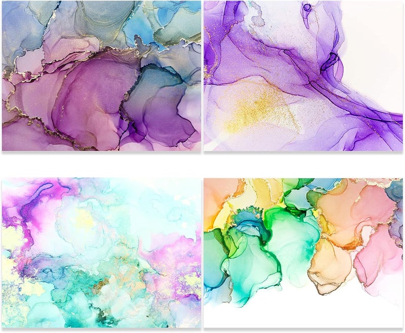 TecUnite دفتر ورق مائي 60 ورقة بالجملة للفنون البيضاء ورق طلاء بارد الضغط لفنانين الرسم (4 × 6 بوصة، ضغط بارد) - Image 3