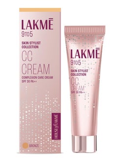 LAKME 9 To 5 Skin Stylist Collection CC Cream Complexion Care Cream SPF 30 PA++ Bronze 30g  - Image 1