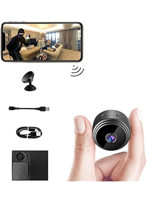 Mini WiFi Camera Security Camera HD 1080P Wireless Portable Small Camera Mini Camera with Motion Detection and Night Version Home Nanny Cam Video Recorder for Room