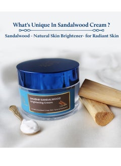 Blue Nectar Blue Nectar Sandalwood Face Moisturiser with Turmeric (1.7 Oz) with Kumkumadi Face Oil, crafted with natural herbs for radiant skin (0.33 Fl Oz)  - Image 2