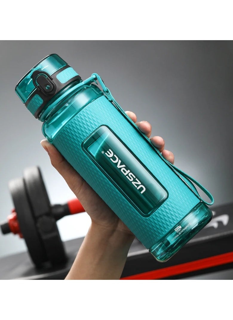 UZSPACE Bpa Free Sports Water Bottles Portable Tritan Plastic Gym Drink Bottle Anti-Fall Leakproof Large Capacity Fitness Kettle 