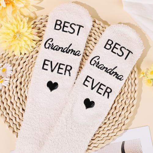 DOGMEM Grandma Gifts for Birthday Tote Bag Grandma Gift Set from Granddaughter Grandson Grandchildren Grandkids Christmas Gifts for Grandma Tote Bag Makeup Bag 16 Oz Can Glass Bead Bracelet - Image 5