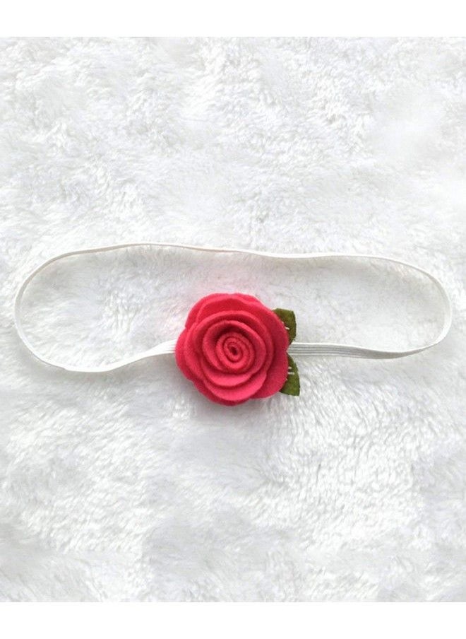 BabyMoon Baby Headbands Flower Cotton Hairbands For Newborns And Toddlers Pack Of 4Multicolor  - Image 3