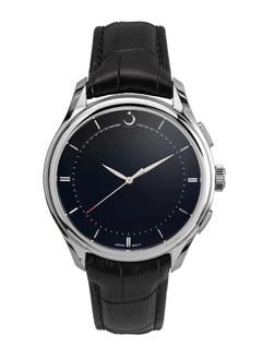 Analog+Digital Leather Strap Prayer Watch WW-22L -44mm- Black