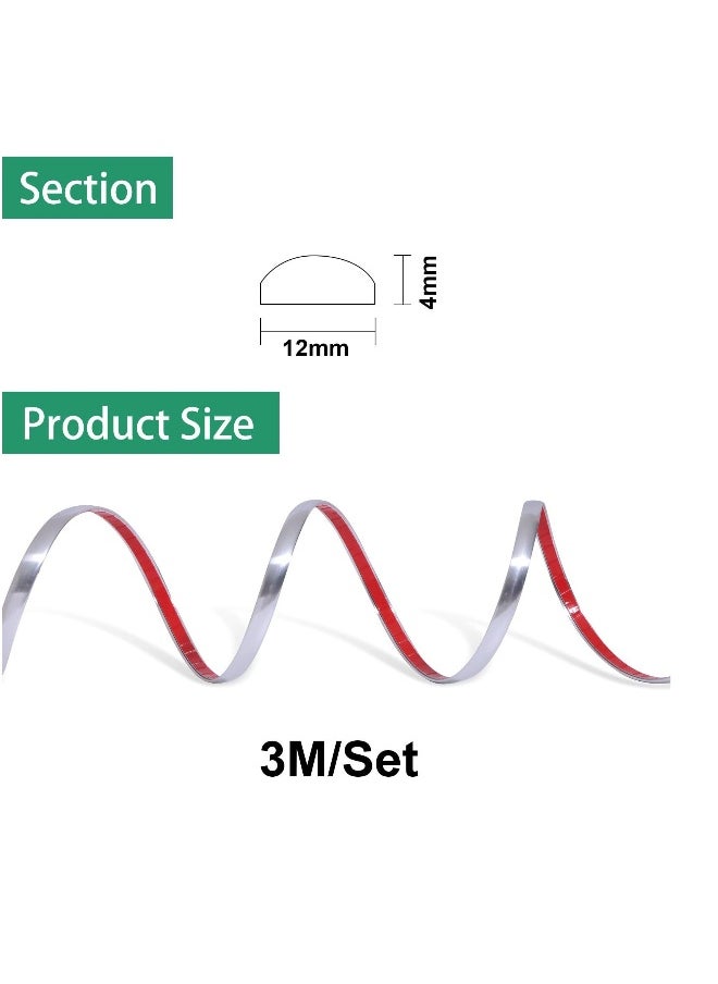 Generic - Plastic Edging Trim Self Adhesive, Plastic Wall Corner Decoration Edging Strip, Caulk Strip, Anti-Mold Skirting Board, for Tile Edge, Floor, Backsplash and Corner Decor, White - Image 1