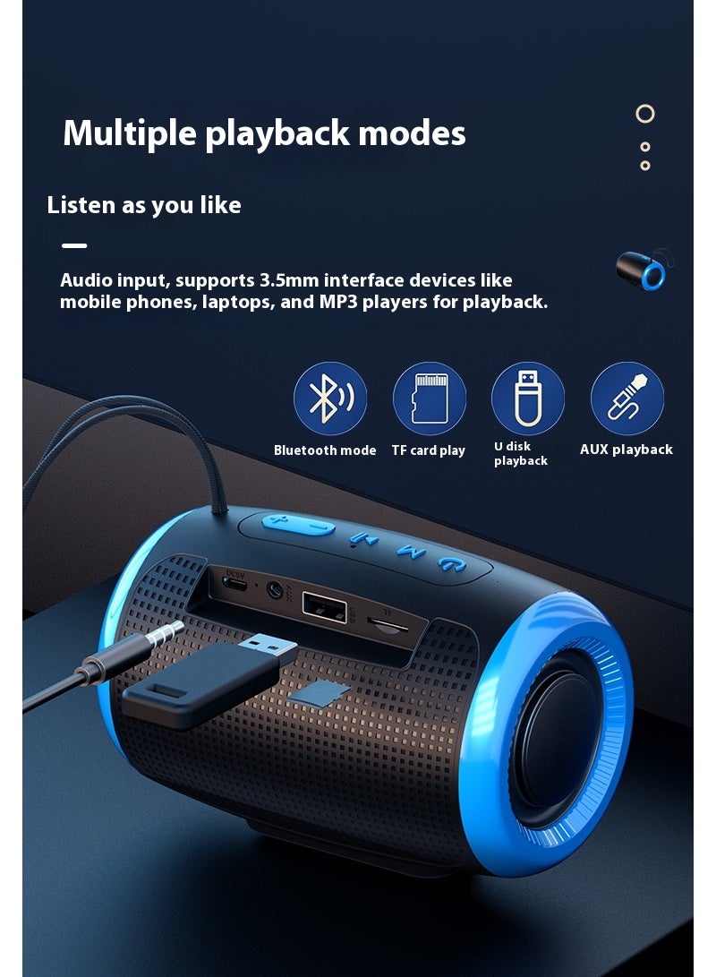 Portable Bluetooth Speaker,Waterproof Wireless Portable Outdoor Speaker - Image 4