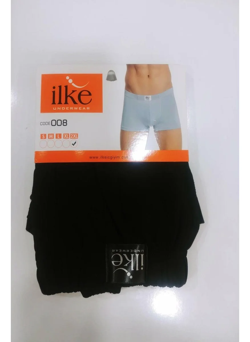 İlke İç Giyim Ilke Underwear Ilke Men's Cotton Lycra Boxer 008 - 6 Pieces