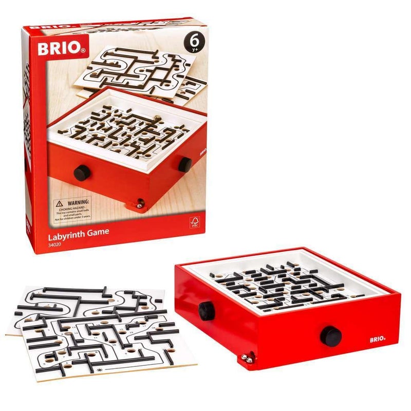 BRIO World 34020 Labyrinth Game + Extra Boards | Skill-Enhancing Puzzle | Engaging Activity for Kids & Teens | Promotes Cognitive Abilities - Image 1