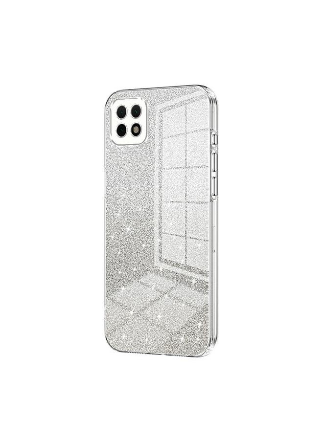 جرين تايجر جراب لهاتف Huawei Enjoy 20 / nova Y60، جراب هاتف مطلي بالكهرباء بلون مسحوق لامع متدرج  - Image 1
