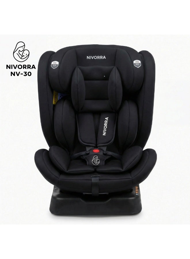 Nivorra Luxury Baby Car Seat ECE R129/04 Certified for 0-12 Years, Multi-Stage Recline with 5-Point Harness and Side Impact Protection - Image 3