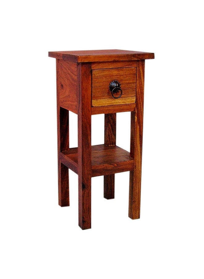 vm decor™ Sheesham Wood Furniture Bed Side End Tables with 1 Drawer for Living Room (Natural Brown Finish) Specially Designed Quality Certified Furniture for Home Living Room Bedroom Guest Room - Image 1