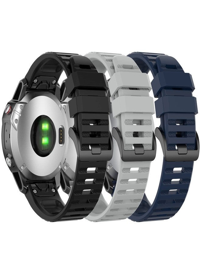 QGHXO سوار بديل لساعات Garmin Approach S60/S62/S70 مقاس 47 مم، وسوار Quickfit مقاس 22 مم بديل لساعات Garmin Forerunner 935/945/955/965/745/Quatix 7/6/5 (بدون جهاز تتبع) - Image 1