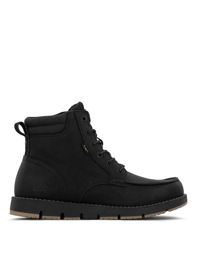 LEE Men's Waylon Chukka Boot, Black/Black Denim/Gum, 13 - Image 2
