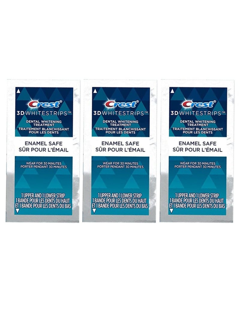 Crest 3DWhitestrips Noticeably White At-Home Teeth Whitening Kit, 3 Treatments  - Image 1