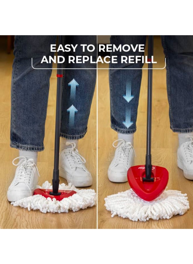 o cedar Easy Wring Microfiber Spin Mop Refill White 36.67 x 20.72 x 56.23 cm 148474  - Image 5