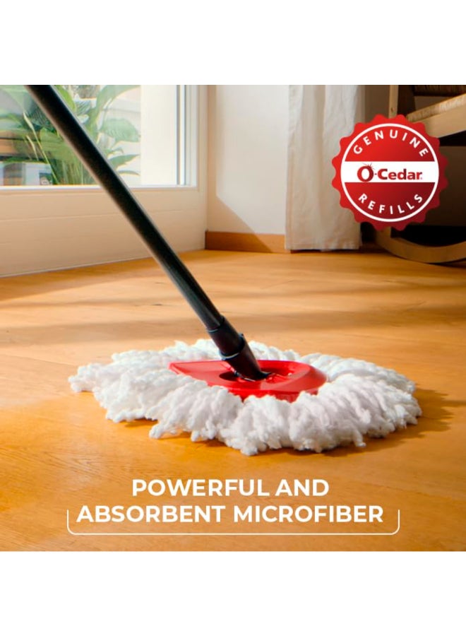 o cedar Easy Wring Microfiber Spin Mop Refill White 36.67 x 20.72 x 56.23 cm 148474  - Image 4