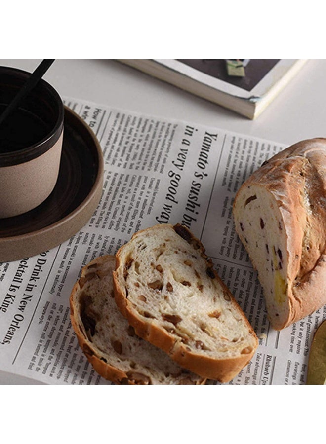 ١٠٠ ورقة من ورق تغليف الطعام، ورق ساندويتش بنمط معجنات، ورق شمع مقاوم للزيت للاستخدام مرة واحدة، صديق للبيئة، غير سام، للطعام، والصابون المصنوع يدويًا، والبسكويت والكراميل - Image 3