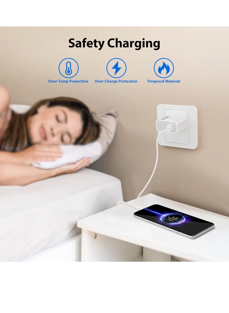 67W USB Plug Turbo Charger for Xiaomi, Fast Charger Plug with USB C Charging Cable 1M, USB Plug Charger UK Power Adapter for Redmi Note K80/K70/K60/K50/14/13/12/11/10 Pro/Mi 15/14T/14 Ultra/14//13T/ - Image 5