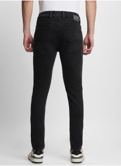 Dennis Lingo Slim Fit Black Men's Cotton Poly Stretch Jeans with Button & Zip Closure  - Image 5